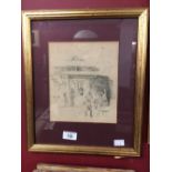 James Abbot McNeill Whistler 'Tyresmith' 1890, lithograph on cream paper. 6¾ins x 6?ins.