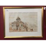 Tom Burrough 1910 - 2000: Ink with colour wash, signed lower right and dated 30-11-1971. Titled