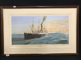 R.M.S. TITANIC: Limited edition print "Salvation" signed by Millvina Dean, Rostron daughter Margaret