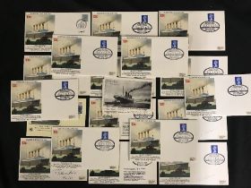 R.M.S. TITANIC: First day cover and postcards including some signed by Titanic survivors Bertram