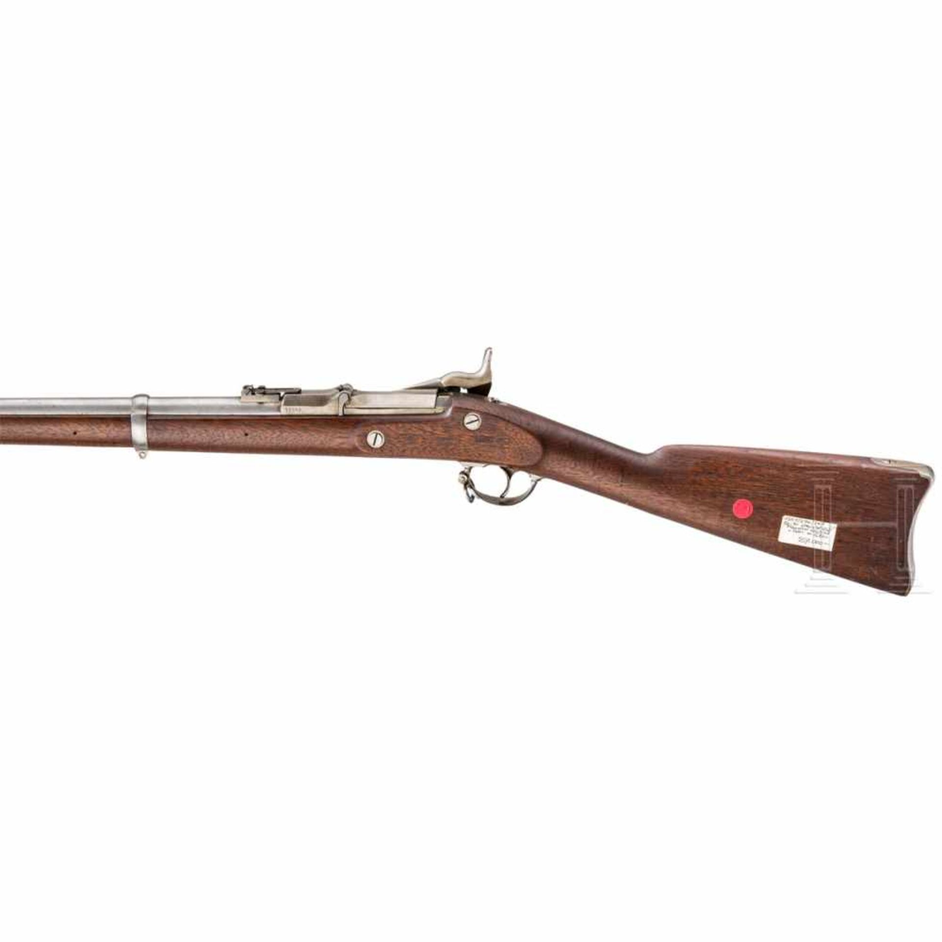 Einzelladerbüchse Model 1868 Springfield Rifle, sog. "Trapdoor"Kal. .50 (Blackpowder), Nr. 12860, - Bild 2 aus 2