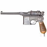 Mauser C 96, "Prewar Commercial"Kal. 7,63 mm Mauser, Nr. 227324, Nummerngleich inkl. Griffschalen.