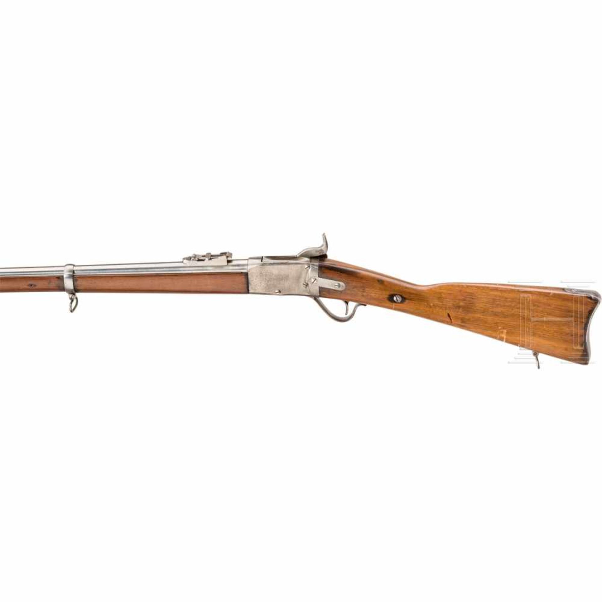 Peabody Military Rifle M 1870Kal. .43, Nr. ohne, Dreifach gezogener, fast blanker Lauf, Länge 33". - Bild 2 aus 2