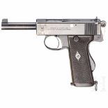 Webley & Scott .455 Self-Loading-Pistol Mark I, CommercialKal. .455, Nr. 140235, Blanker Lauf.