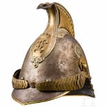 Familie der Freiherrn von Leonrod - Helm M 1845/64 für KürassieroffiziereStahlglocke mit