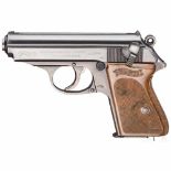 Walther PPKKal. 7,65 mm Brown., Nr. 321914k, Blanker Lauf. Siebenschüssig. Beschuss Adler/N.