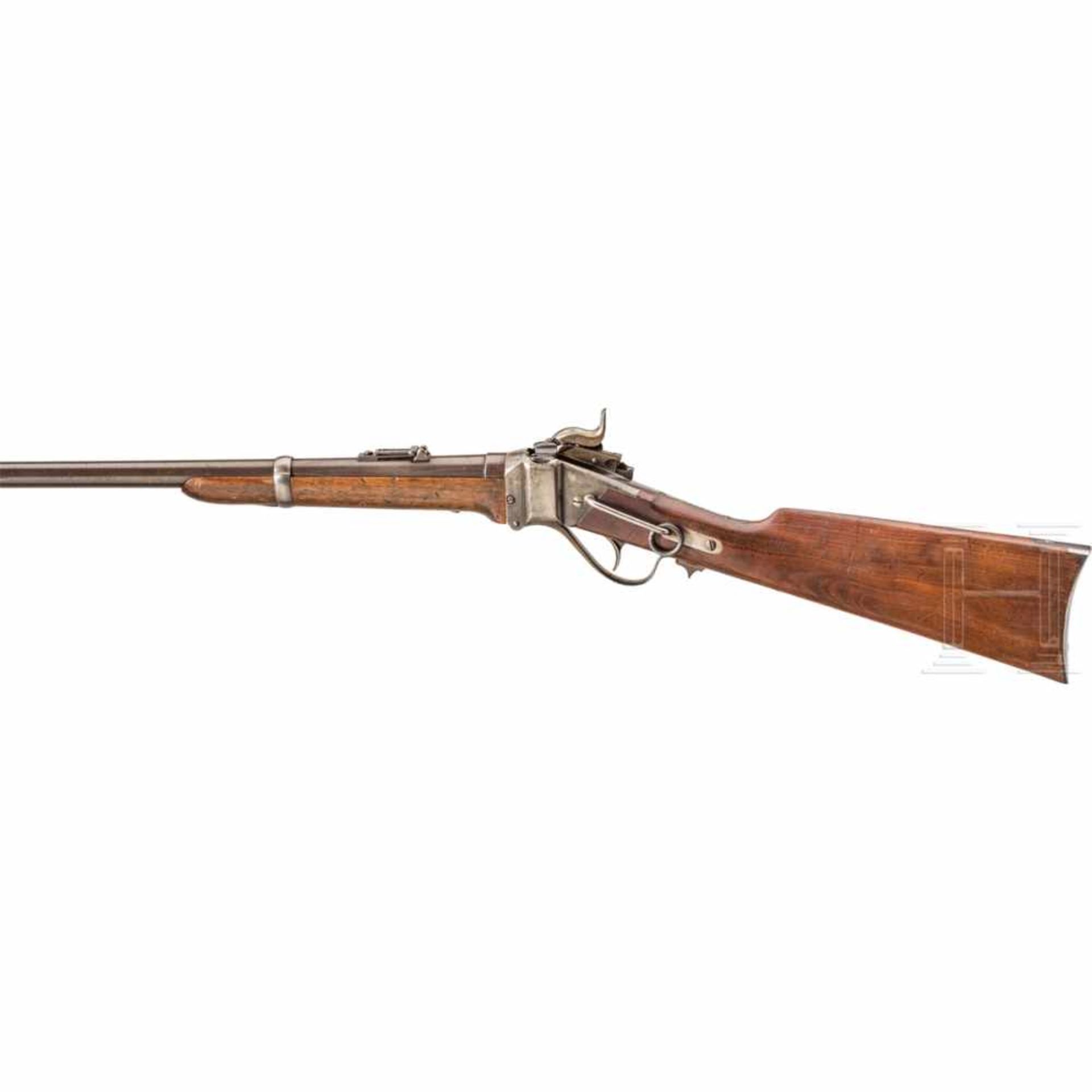 Sharps New Model 1865 CarbineKal. .52-70 RF, Nr. 16389, Sechsfach gezogener, blanker Lauf, Länge - Bild 2 aus 2