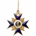 Bayerischer Militär-Verdienst-Orden - Kreuz 2. KlasseHohl in Gold gefertigtes Halskreuz, farbig