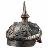 Wilhelm Freiherr von Leonrod - Helm als Flügeladjutant SKH Ludwig III., König von BayernSchwarz