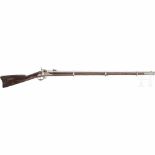 Rifle Musket Mod. 1861/63, BridesburgKal. .58 Perk. Gezogener Lauf, Länge 101 cm. Standvisier mit