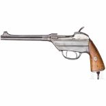 Pistole Werder M 1869Kal. 11 mm kurz, Nr. 3794, Nummerngleich inkl. Griffschalen. Fast blanker Lauf.