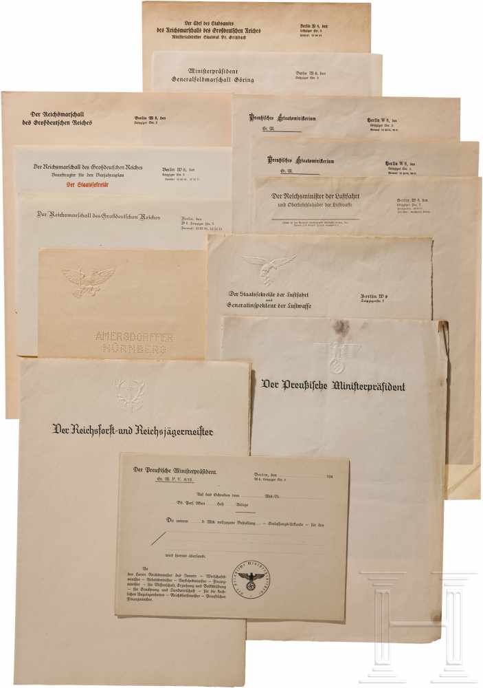 Hermann Göring - 25 Blanko-BriefbögenEin Bogen "Der Reichsmarschall des Großdeutschen Reiches",