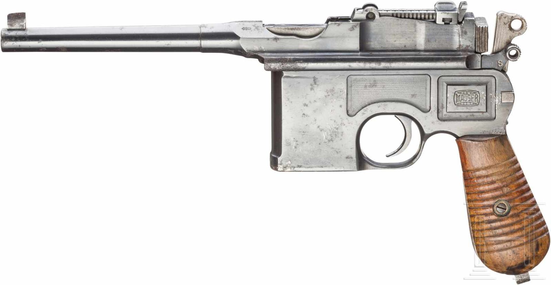 Mauser Mod. 1930Kal. 7,63 Mauser, Nr. 916460, Nummerngleich. Fast blanker Lauf, Länge 130 mm.