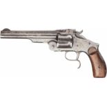 Smith & Wesson 3rd Model Russian (Mod. 1874)Kal. .44 Russian, Nr. 83717, Nummerngleich. Fast blanker