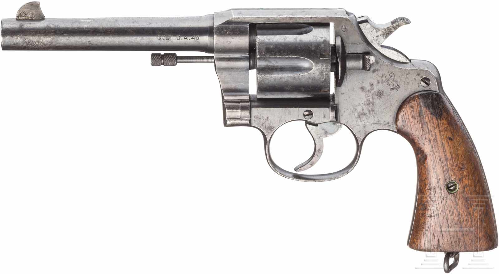 Colt New Service Mod.1917Kal. .45 ACP, Nr. 172098, Nummerngleich. Blanker Lauf, Länge 5-1/2".