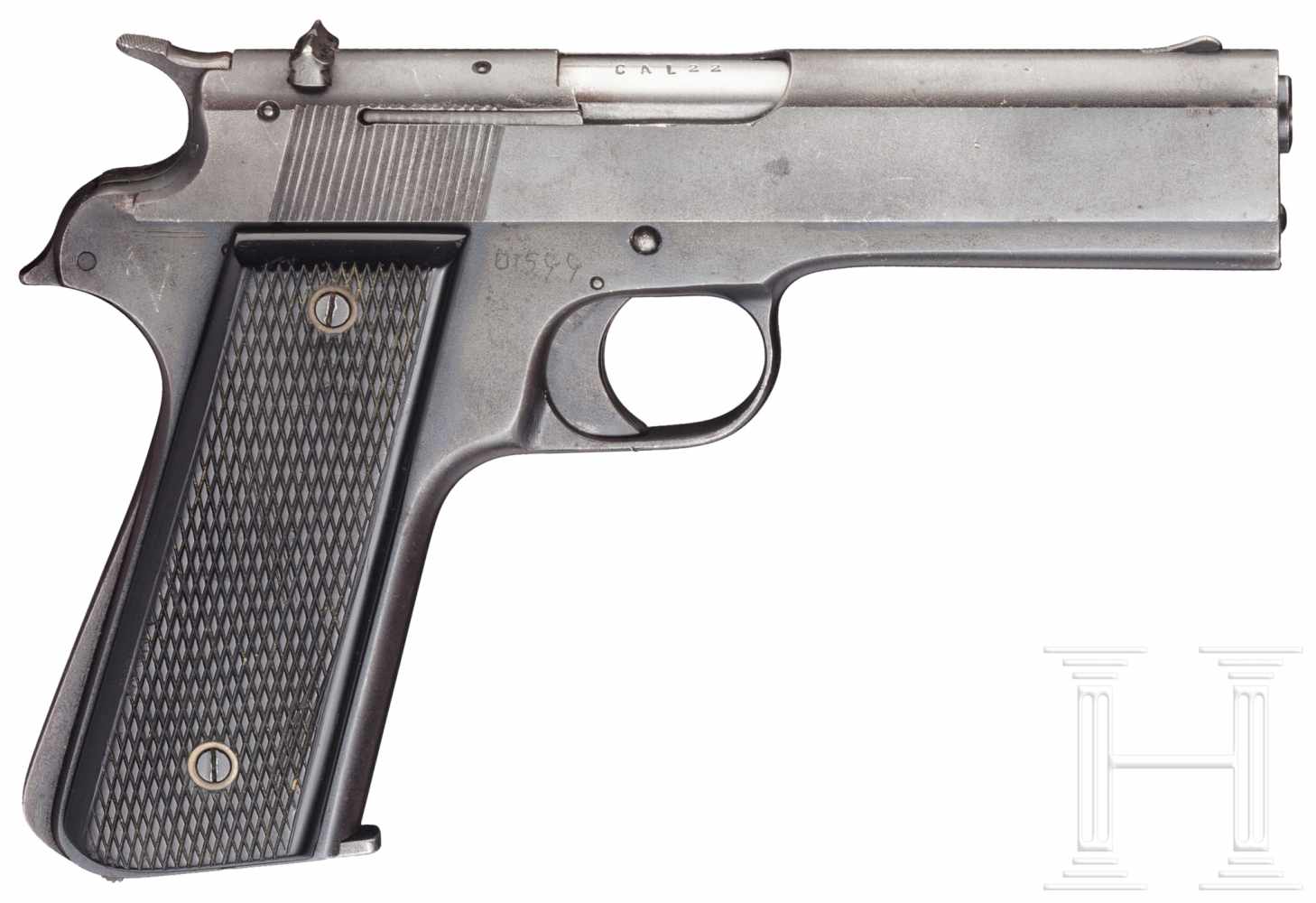 Smith & Wesson Mod. 1965Kal. .22 l.r., Nr. 01599, mit Elektroschreiber. Blanker Lauf, Länge 112 - Image 2 of 2