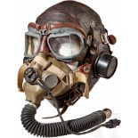 A Royal Air Force Flight HeadgearType "C" British aviation helmet, MK8 goggles, type "H" oxygen