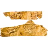 Zwei Fragmente eines goldenen Diadems, griechisch, 5. - 3. Jhdt. v. Chr.Zwei Teile eines Diadems aus