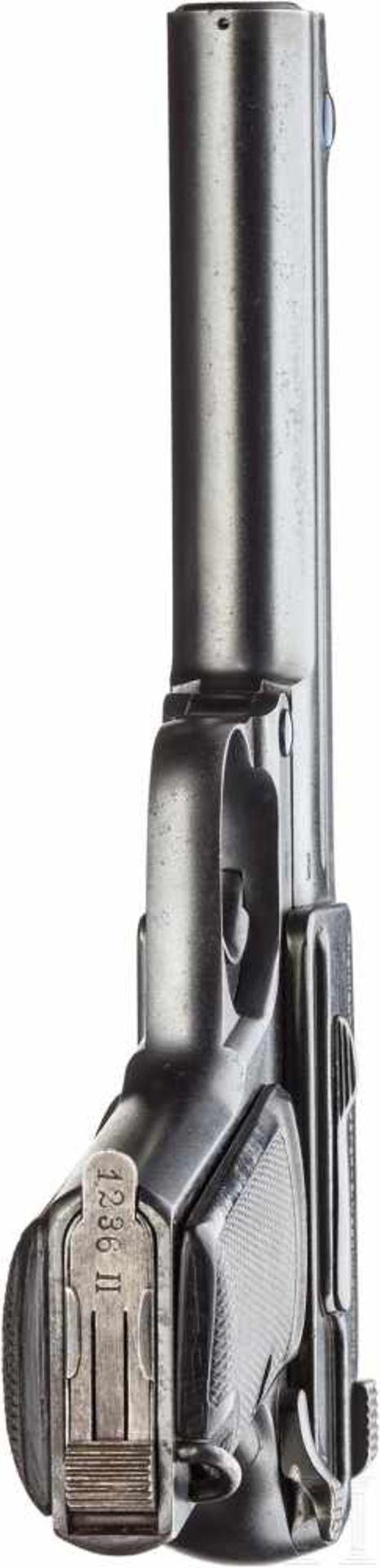 Dreyse Mod. 1910Kal. 9 mm Luger, Nr. 1236, Nummerngleich. Lauf leicht matt, Länge 130 mm. - Bild 4 aus 4