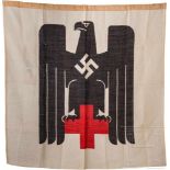 Fahne des Deutschen Roten Kreuzes (männliche Abteilung)Weißes Fahnenleinen mit beidseitig farbig