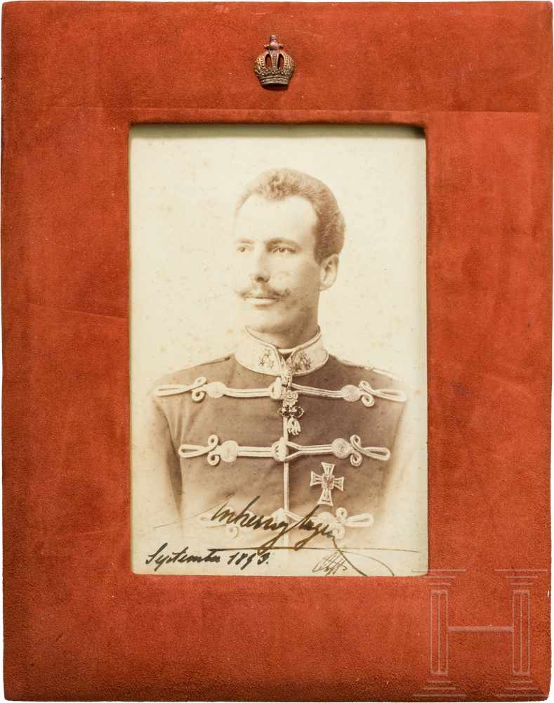 Erzherzog Eugen von Österreich-Teschen (1863 - 1954) - eigenhändig signiertes Geschenkfoto, 1893