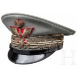 Feldgraue Schirmmütze für Divisionsgeneräle des Heeres, ab 1933Feines, feldgraues Tuch, der Bund mit