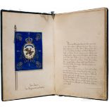 Prunkmappe "Die Fahnen des 2. Schlesischen Grenadier-Regiments No. 11"Geschenk des Premier-