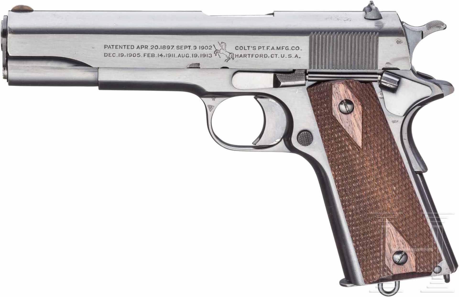 Colt Mod. 1911 Government Model, British ContractKal. .455 Eley, Nr. W 109245, (W = Webley). Fast