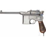 Mauser C 96 "Prewar Commercial", mit KastenKal. 7,63x25 mm, Nr. 53010, Nummerngleich. Lauf