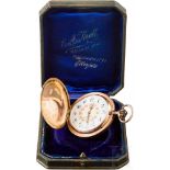 Offiziersfamilie von Pirch - goldene Geschenktaschenuhr für Emil Otto Mathias von Pirch (1846 -