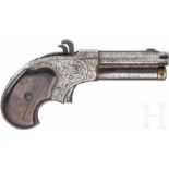Remington-Rider Magazin Pistol, um 1880Kal. .32, Nr. keine, Gezogener, rauer Oktagonallauf, Länge