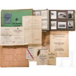 Große Gruppe Urkunden, Ausweise, Fotos, DokumenteUrkunde für das Eiserne Kreuz 2. Klasse für einen