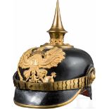 Helm für Offiziere der Hannoverschen Infanterie-Regimenter Nr. 1- 5, um 1900Schwarz lackierte