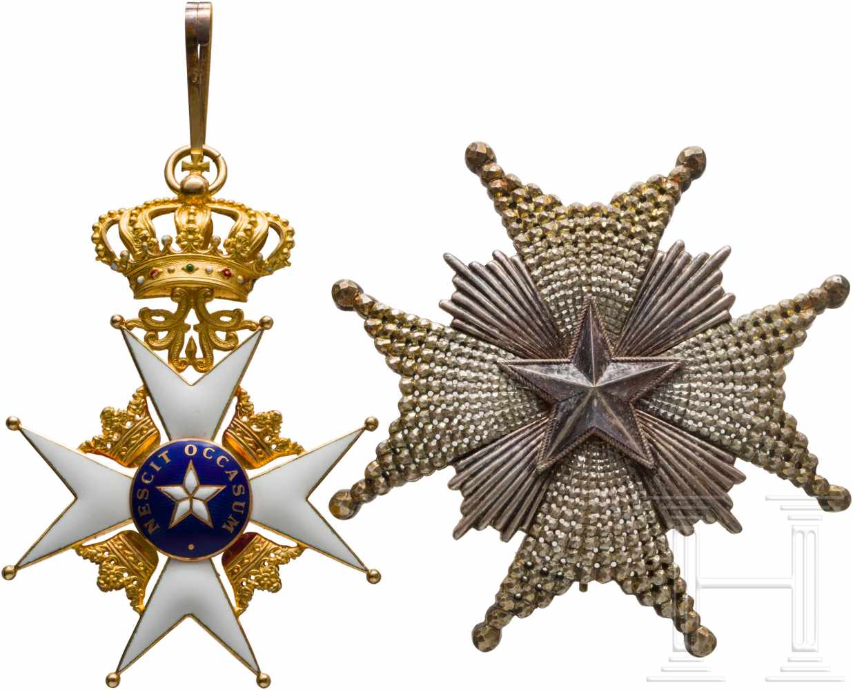 Königlicher Nordstern-Orden (Kungliga Nordstjärneorden) - Großkreuzsatz in Carlman-FertigungIn - Image 3 of 3