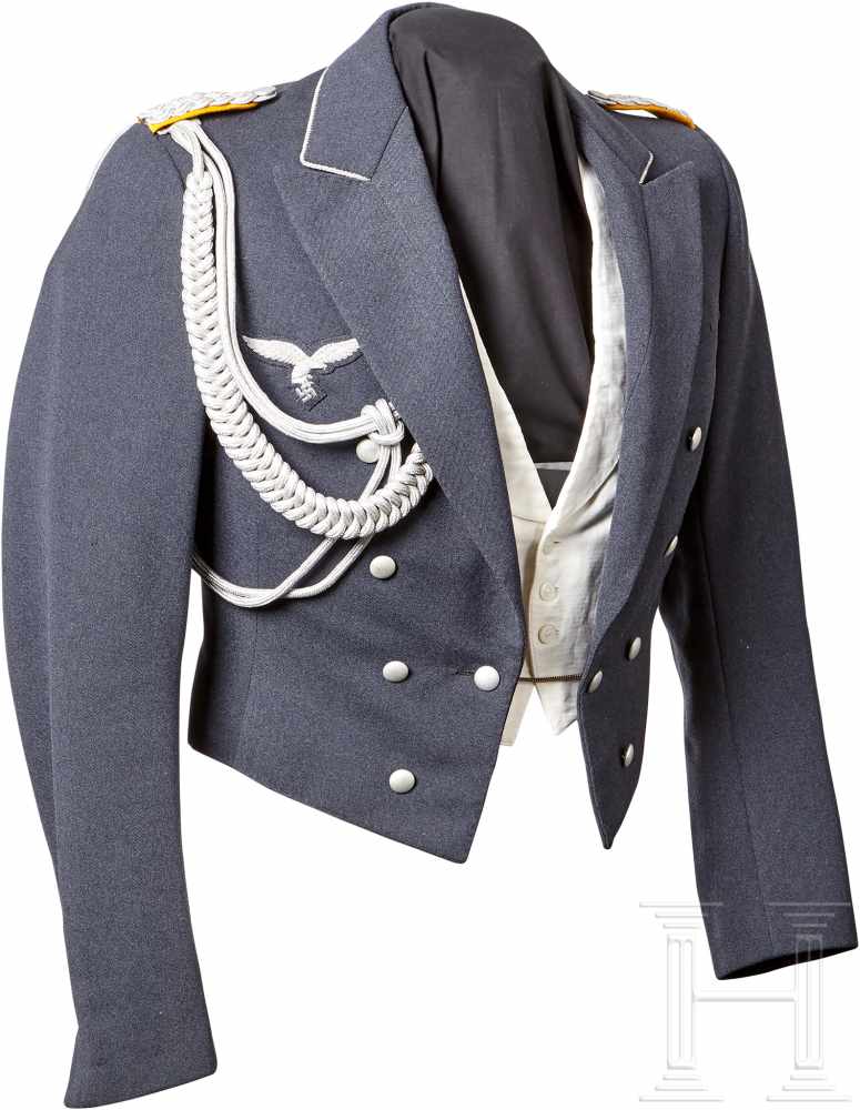 An Evening Dress Jacket for Flight OfficersFinest quality tricot wool, collar piped in silver