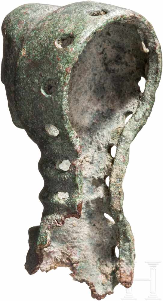 Knaufkappe eines Schwertes, Bronze, keltisch, 4. - 3. Jhdt. v. Chr.Hohl gearbeitete, bronzene - Image 2 of 2