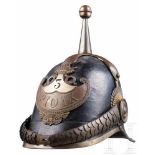 Helm für Mannschaften der "Guardia Civica Pontificia" aus dem Pontifikat Pius IX. (1846-78)Schwarz