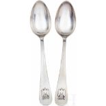 Adolf Hitler - Small Spoons from his Personal Silver ServiceTwo so called "informal pattern" each