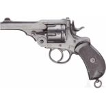 Webley Mark I Service Revolver 1887, MarineKal. .455 Webley, Nr. 22614, Nummerngleich. Blanker