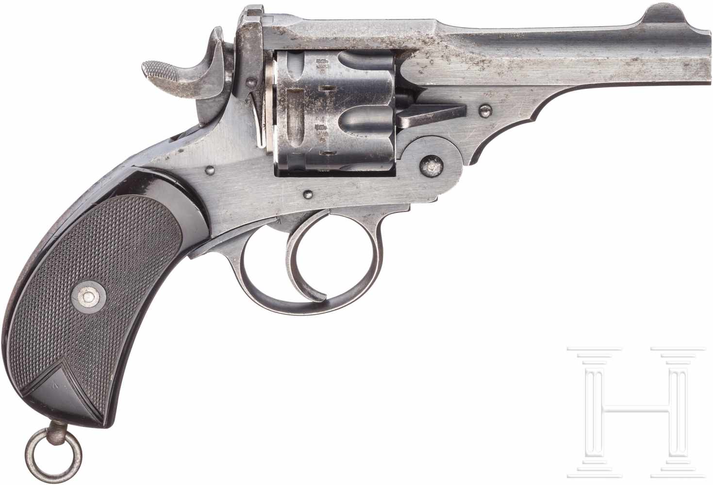 Webley Mark II Service Revolver 1894Kal. .455 Webley, Nr. 62792, Nummerngleich. Blanker Kipplauf, - Image 2 of 2