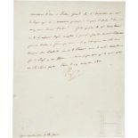 Napoleon I. - signierter Brief an Kriegsminister Henri Clarke, Duc de Feltre bzgl.