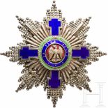 Orden vom Stern Rumäniens, Bruststern zum GroßkreuzSilber, teils vergoldet und emailliert. Rs.