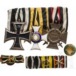 Königlich Württembergischer Militär-Verdienstorden, Ritterkreuz in Gold an OrdensschnalleSchnalle