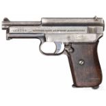 Mauser Mod. 14/34, Weimar, MarineKal. 7,65 mm, Nr. 198204, Nummerngleich. Blanker Lauf.