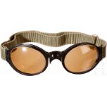 Fighter Pilot gogglesSecond model goggles with hinged nosepiece, brown tinted lenses, black