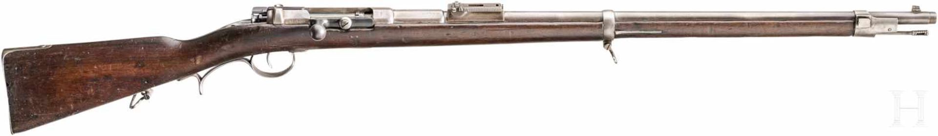 Jägerbüchse M 1871 OEWGKal. 11,15x60R M71, Nr. 1648D, Partiell rauer Lauf, äußerlich