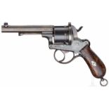 Marinerevolver Mod. 1871/82Kal. 12 mm CF, Nr. 935, Nummerngleich. Blanker Oktagonallauf, Länge 130