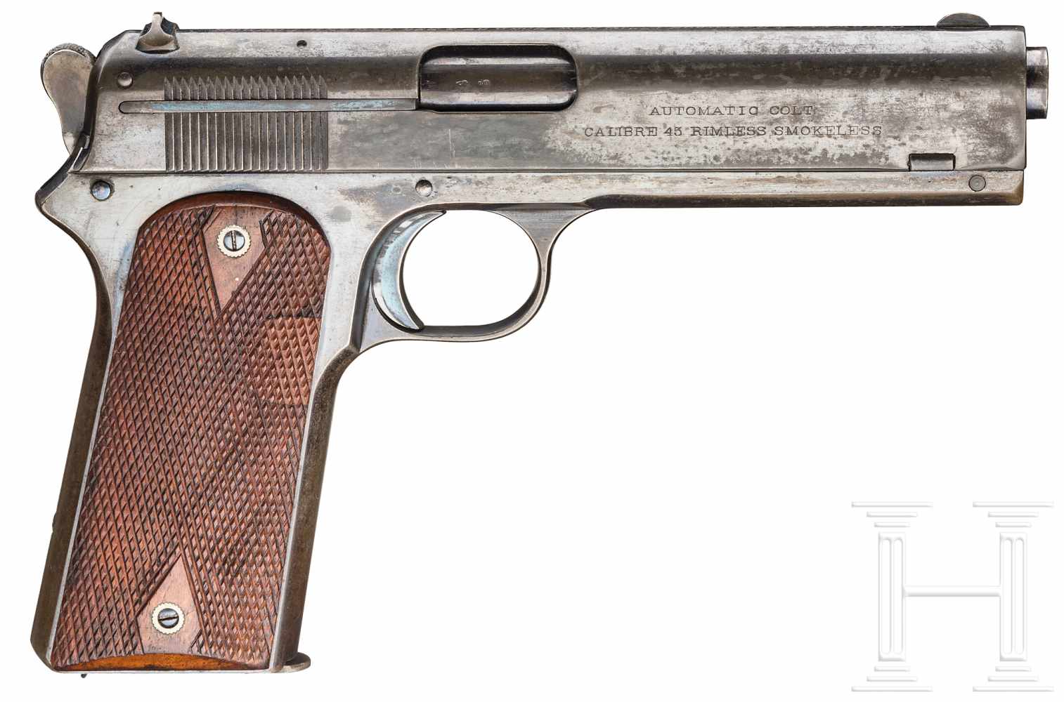 Colt Mod. 1905 .45 Automatic PistolKal. .45 rimless, Nr. 2845, Lauf schwach matt, Länge 5". - Image 2 of 2