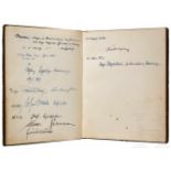 Privates Gästebuch eines Angestellten des Hotels Bayerischer Hof in Immenstadt i.A., 1927-42Das