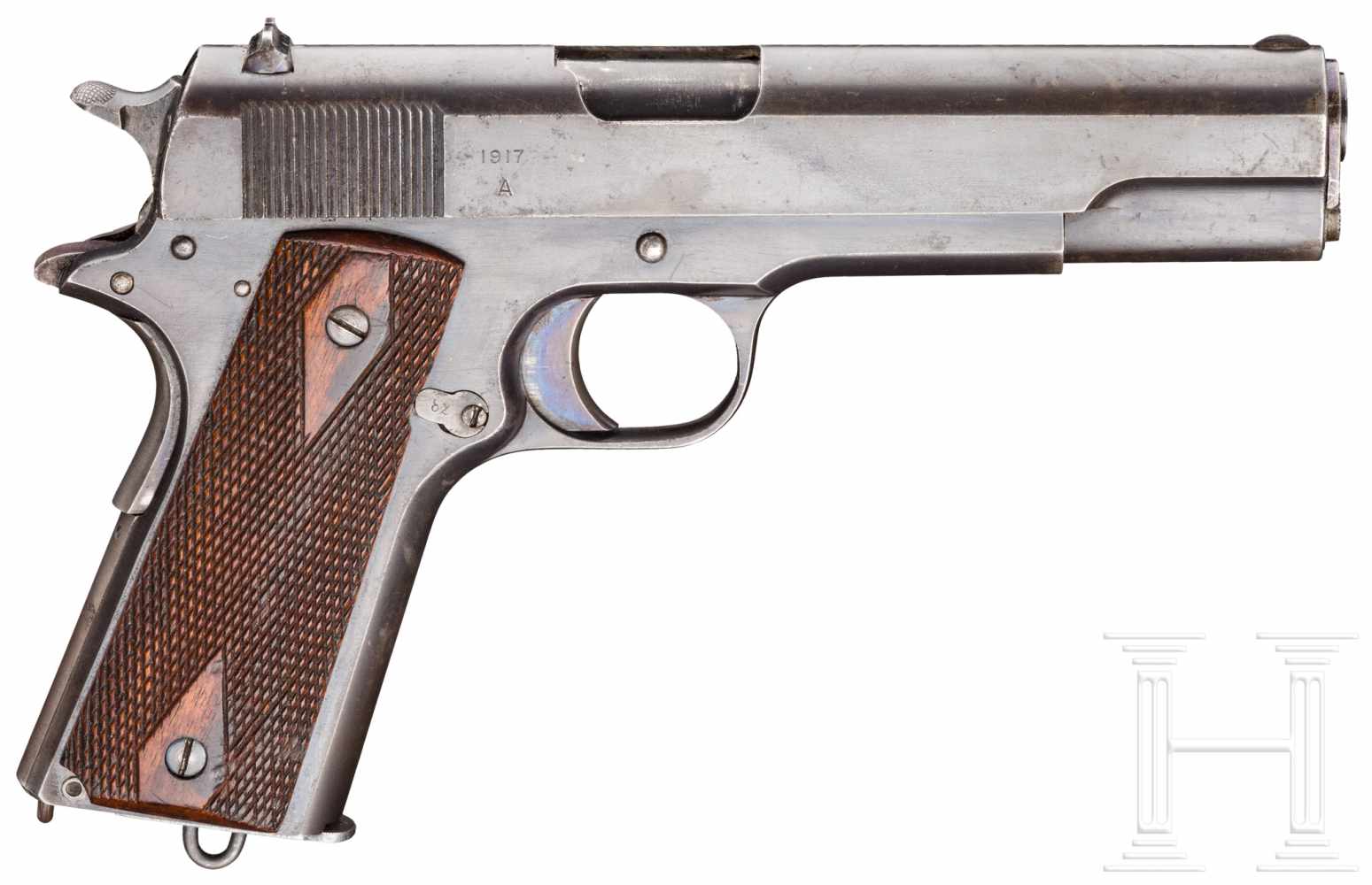 Colt Kongsberg Mod. 1912, 1. Ausführung, mit TascheKal. .45 ACP, Nr. 82, Nummerngleich. Blanker - Image 3 of 5